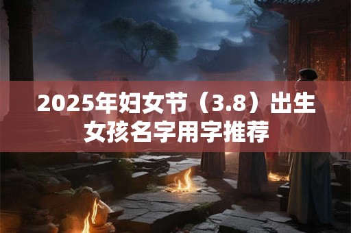 2025年妇女节（3.8）出生女孩名字用字推荐