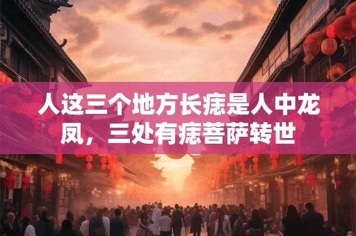 详细阅读:人这三个地方长痣是人中龙凤,三处有痣菩萨转世 人这三个地方长痣是人中龙凤,三处有痣菩萨转世