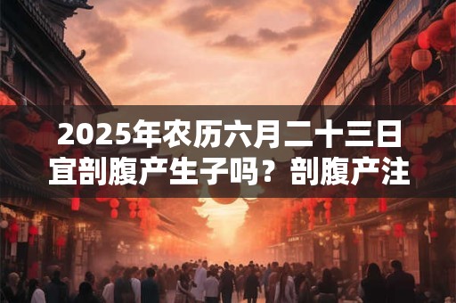 2025年农历六月二十三日宜剖腹产生子吗？剖腹产注意事项
