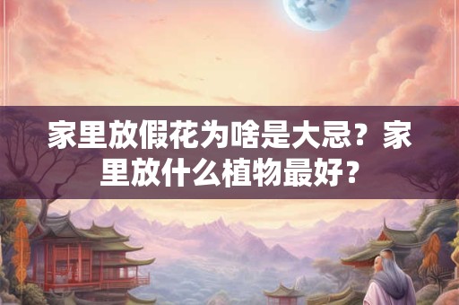 家里放假花为啥是大忌？家里放什么植物最好？