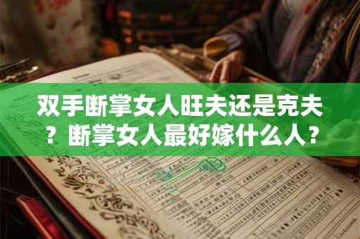 详细阅读:双手断掌女人旺夫还是克夫?断掌女人最好嫁什么人? 双手断掌女人旺夫还是克夫?断掌女人最好嫁什么人?