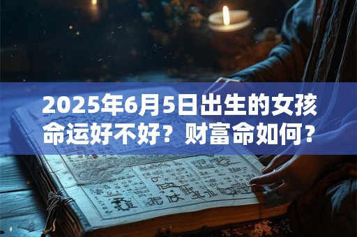 2025年6月5日出生的女孩命运好不好？财富命如何？