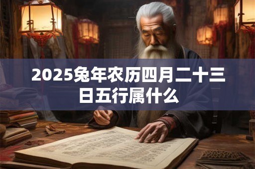 2025兔年农历四月二十三日五行属什么