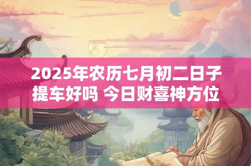2025年农历七月初二日子提车好吗 今日财喜神方位