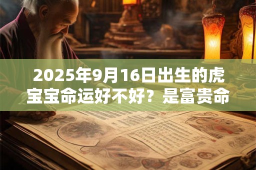 2025年9月16日出生的虎宝宝命运好不好？是富贵命吗？