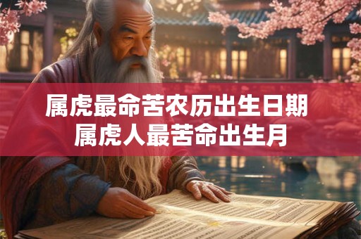 属虎最命苦农历出生日期 属虎人最苦命出生月