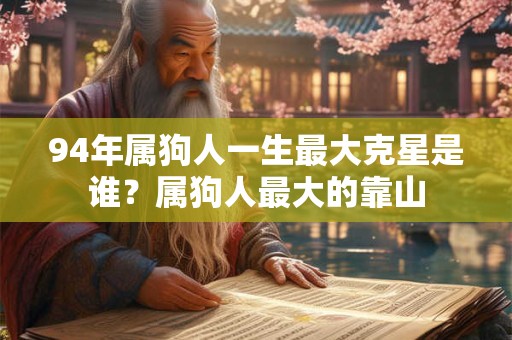94年属狗人一生最大克星是谁？属狗人最大的靠山