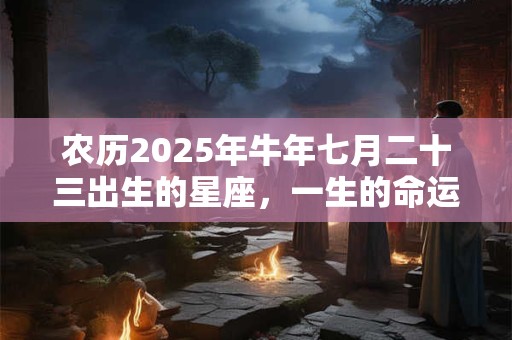 农历2025年牛年七月二十三出生的星座，一生的命运运势如何？