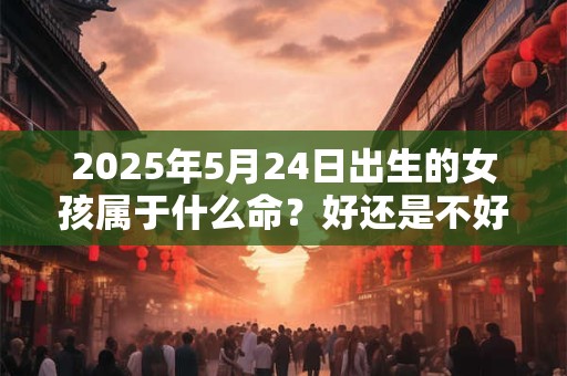 2026年5月24日出生的女孩属于什么命？好还是不好？