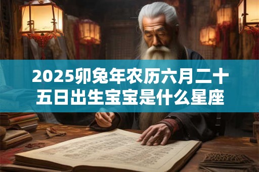 2025卯兔年农历六月二十五日出生宝宝是什么星座