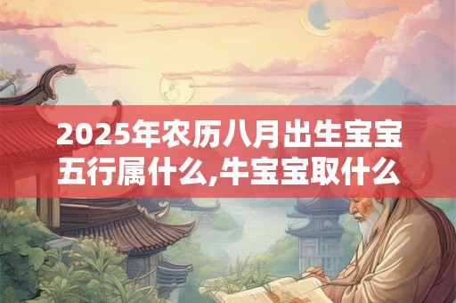2025年农历八月出生宝宝五行属什么,牛宝宝取什么名字好
