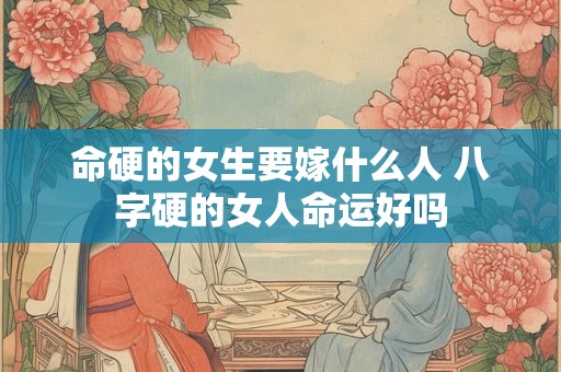 命硬的女生要嫁什么人 八字硬的女人命运好吗