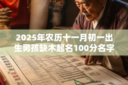2025年农历十一月初一出生男孩缺木起名100分名字推荐！