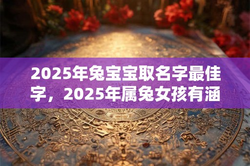 2025年兔宝宝取名字最佳字，2025年属兔女孩有涵养名字