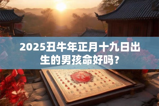 2025丑牛年正月十九日出生的男孩命好吗？