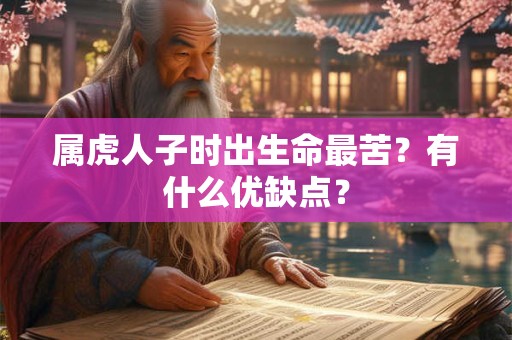 属虎人子时出生命最苦？有什么优缺点？