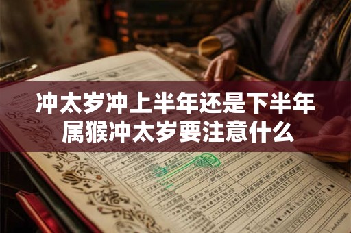 冲太岁冲上半年还是下半年 属猴冲太岁要注意什么