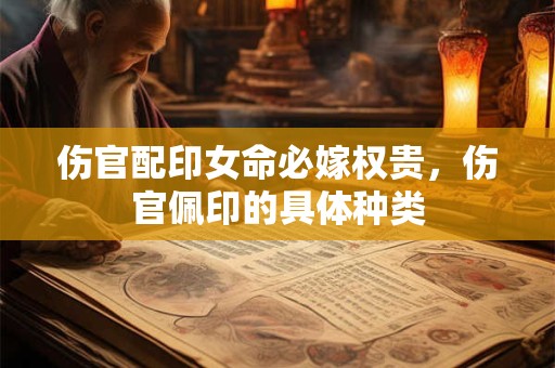 伤官配印女命必嫁权贵，伤官佩印的具体种类