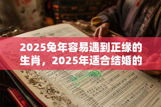 2025兔年容易遇到正缘的生肖，2025年适合结婚的属相