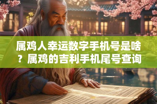 属鸡人幸运数字手机号是啥？属鸡的吉利手机尾号查询