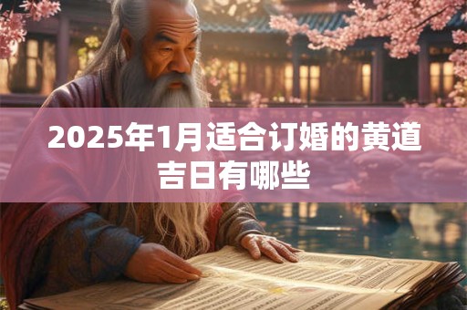 2025年1月适合订婚的黄道吉日有哪些