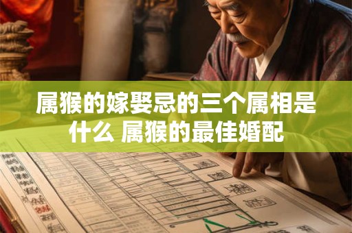 属猴的嫁娶忌的三个属相是什么 属猴的最佳婚配