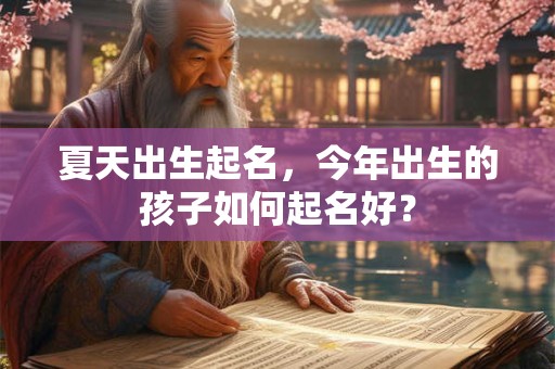夏天出生起名，今年出生的孩子如何起名好？