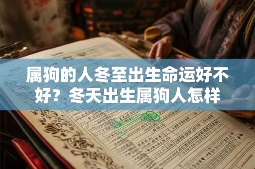 属狗的人冬至出生命运好不好？冬天出生属狗人怎样