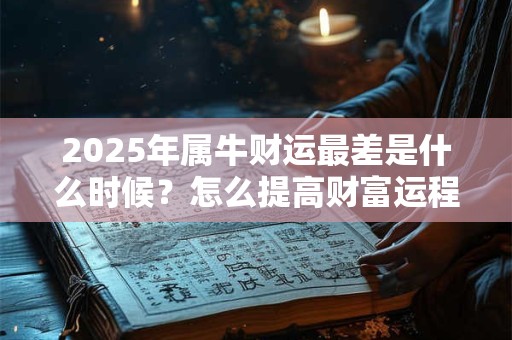 2025年属牛财运最差是什么时候？怎么提高财富运程