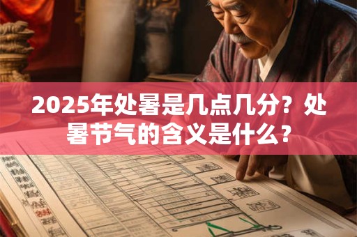 2025年处暑是几点几分？处暑节气的含义是什么？