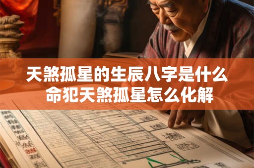 天煞孤星的生辰八字是什么 命犯天煞孤星怎么化解