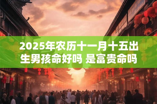 2025年农历十一月十五出生男孩命好吗 是富贵命吗 2025年农历十一月十五出生男孩命好吗 是富贵命吗