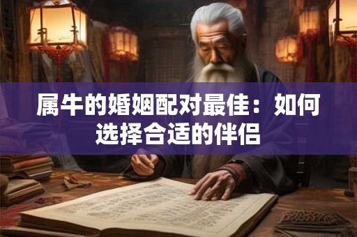 属牛的婚姻配对最佳：如何选择合适的伴侣