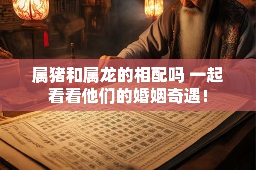 属猪和属龙的相配吗 一起看看他们的婚姻奇遇！