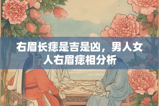 右眉长痣是吉是凶，男人女人右眉痣相分析