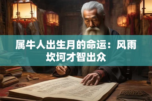 属牛人出生月的命运：风雨坎坷才智出众