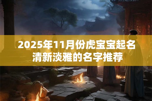 2025年11月份虎宝宝起名 清新淡雅的名字推荐