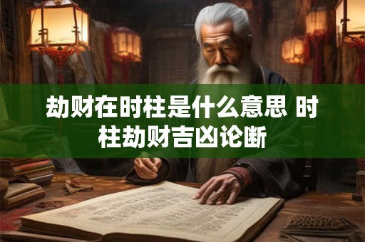 劫财在时柱是什么意思 时柱劫财吉凶论断