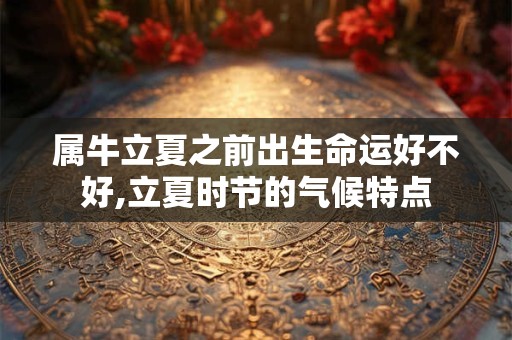 属牛立夏之前出生命运好不好,立夏时节的气候特点