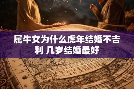 属牛女为什么虎年结婚不吉利 几岁结婚最好