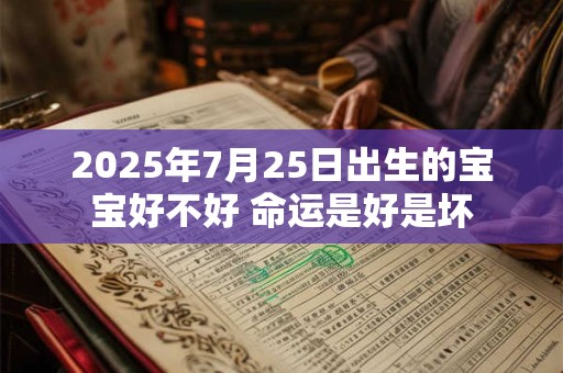 2025年7月25日出生的宝宝好不好 命运是好是坏