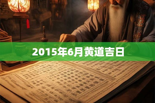 2015年6月黄道吉日