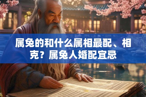 详细阅读:属兔的和什么属相最配、相克?属兔人婚配宜忌 属兔的和什么属相最配、相克?属兔人婚配宜忌