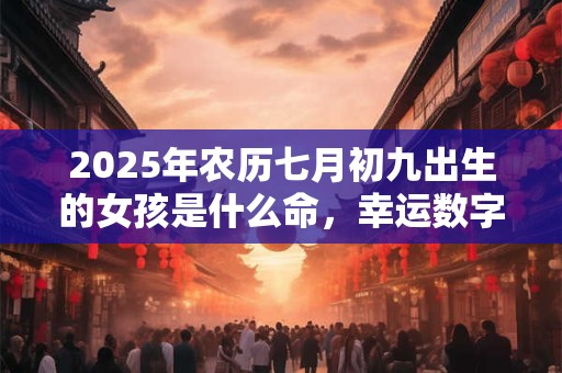2025年农历七月初九出生的女孩是什么命，幸运数字是什么？