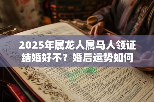 2025年属龙人属马人领证结婚好不？婚后运势如何