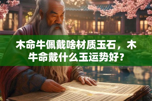 木命牛佩戴啥材质玉石，木牛命戴什么玉运势好？