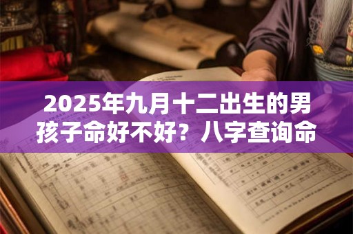 2025年九月十二出生的男孩子命好不好？八字查询命理