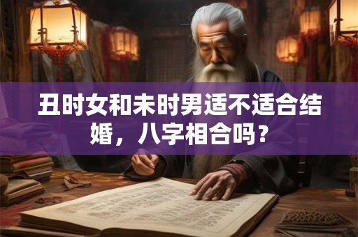 丑时女和未时男适不适合结婚，八字相合吗？