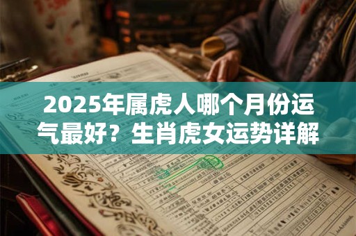 2025年属虎人哪个月份运气最好？生肖虎女运势详解