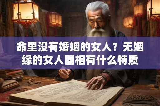 命里没有婚姻的女人？无姻缘的女人面相有什么特质
